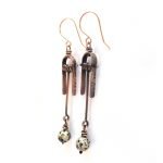 Dog Planet Copper and Dalmation Jasper earrings