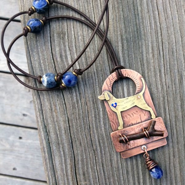 True Blue Hound pendant