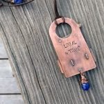 True Blue Hound Pendant back