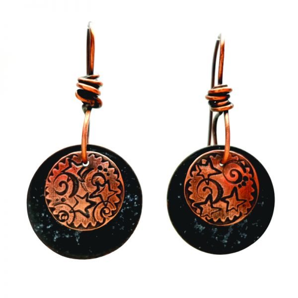Starry night earrings