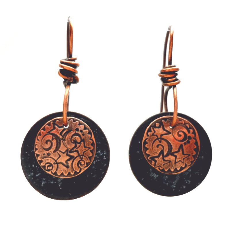 Starry night earrings