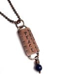 Peace dog tag pendant